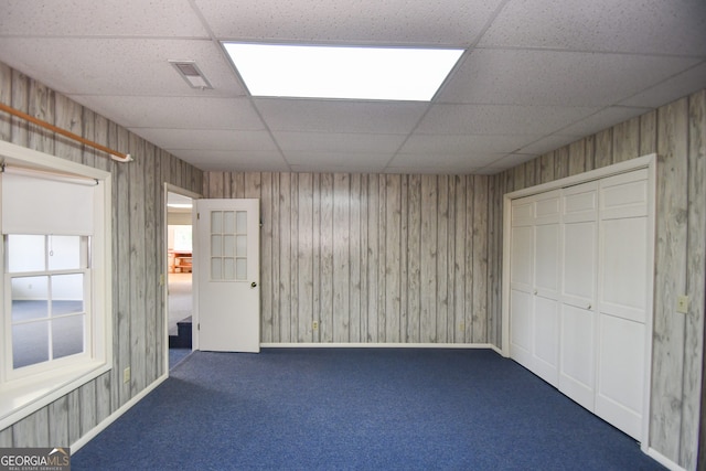 2722 Hidden Valley Rd, Hiawassee, GA 30546 - unfurnished bedroom with a paneled ceiling, carpet floors, and a closet
