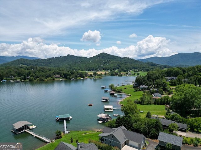 2722 Hidden Valley Rd, Hiawassee, GA 30546 - water view with a mountainous background