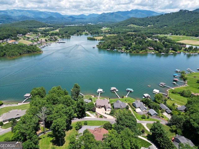 2722 Hidden Valley Rd, Hiawassee, GA 30546 - aerial view of a water and mountain view