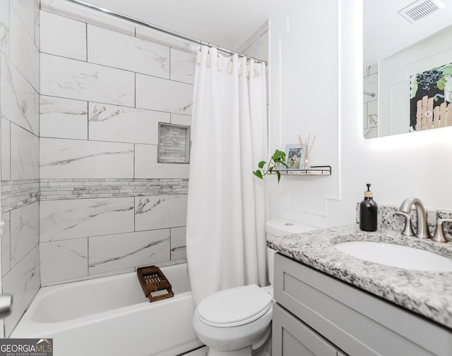 706 Powder Springs St SE, Smyrna, GA 30080 - full bathroom with vanity and shower / bath combination with curtain