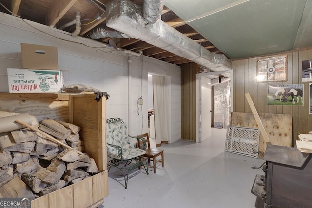 16 Lois Ln, Hayesville, NC 28904 - unfinished below grade area featuring concrete block wall
