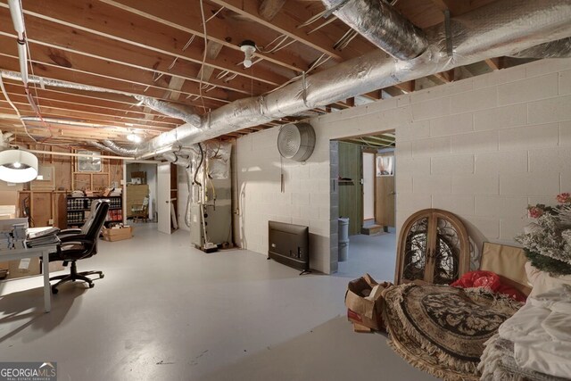 16 Lois Ln, Hayesville, NC 28904 - unfinished below grade area featuring heating unit