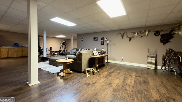 1780 Double Bridge Rd, Demorest, GA 30535 - living area with dark wood finished floors