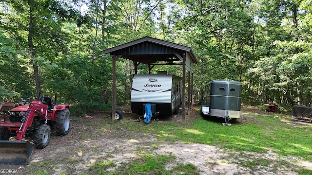 1780 Double Bridge Rd, Demorest, GA 30535 - view of grassy yard featuring a detached carport