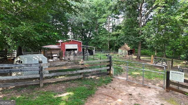 1780 Double Bridge Rd, Demorest, GA 30535 - view of yard with a garage, an outdoor structure, driveway, and exterior structure