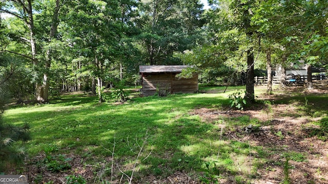 1780 Double Bridge Rd, Demorest, GA 30535 - view of yard featuring a shed