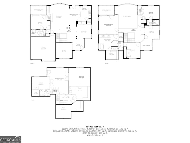 4645 Wykeshire Ct, Cumming, GA 30041 - view of floor plan / room layout