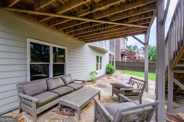 4645 Wykeshire Ct, Cumming, GA 30041 - view of patio with an outdoor living space