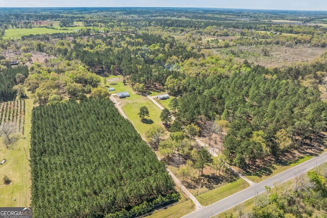 4749 Ga Highway 65, Pelham, GA 31779 - aerial view of property and surrounding area with a forest