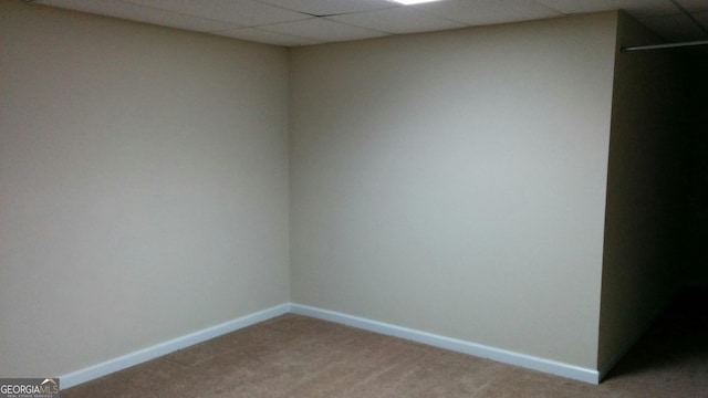 2297 Horseshoe Bend Rd SW, Marietta, GA 30064 - empty room featuring carpet and a drop ceiling