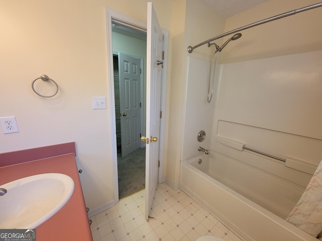 424 Ivey Edwards Ln, Mcdonough, GA 30253 - bathroom featuring shower / bath combination and vanity
