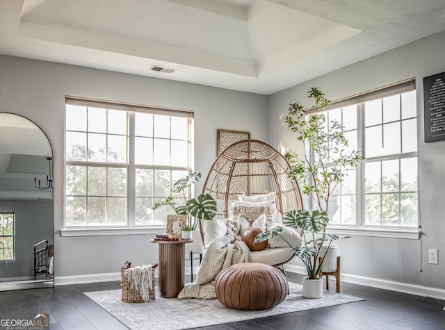 184 Fashion Xing, Mcdonough, GA 30252 - detailed view of a tray ceiling and wood finished floors