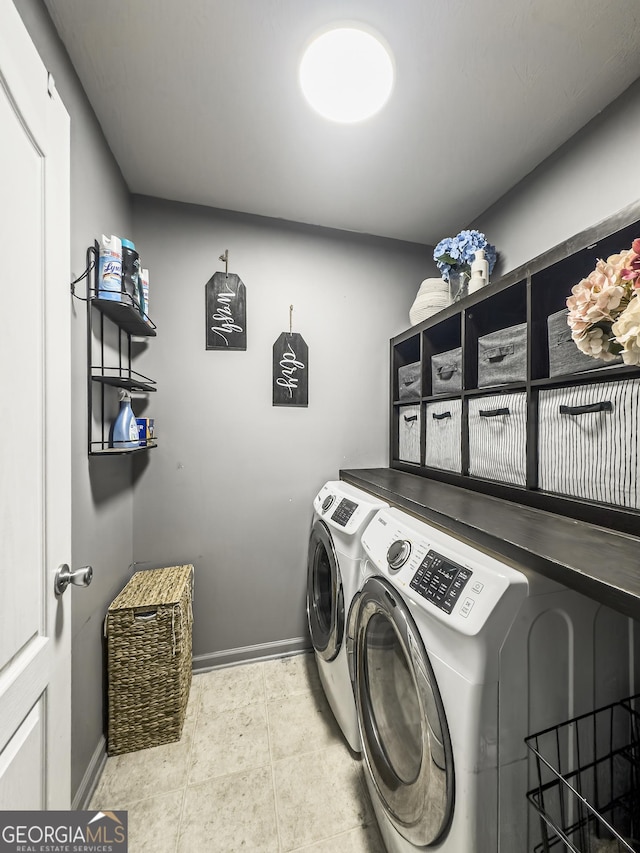 184 Fashion Xing, Mcdonough, GA 30252 - washroom featuring independent washer and dryer and baseboards