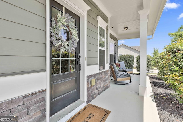 17 October Ave, Newnan, GA 30265 - doorway to property with a porch