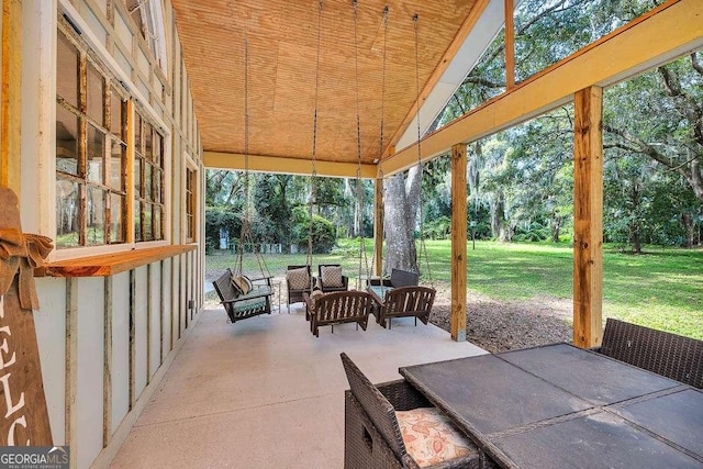 106 Draughons Dr, Saint Simons, GA 31522 - view of patio with view of scattered trees
