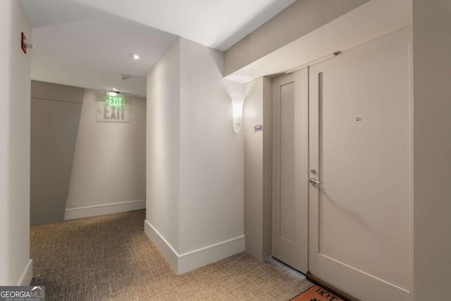 3325 Piedmont Rd NE Unit 2006, Atlanta, GA 30305 - corridor with baseboards and recessed lighting