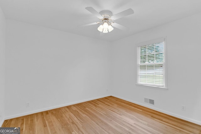 1590 Sunnybrook Farm Rd, Atlanta, GA 30350 - empty room with light wood-type flooring and ceiling fan