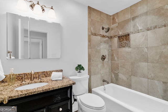 1590 Sunnybrook Farm Rd, Atlanta, GA 30350 - bathroom with vanity and shower / bathtub combination