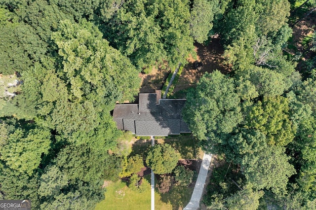 1590 Sunnybrook Farm Rd, Atlanta, GA 30350 - aerial view of property and surrounding area with a forest