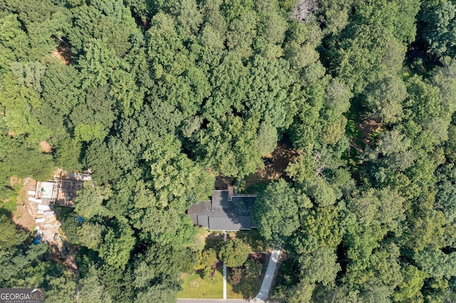 1590 Sunnybrook Farm Rd, Atlanta, GA 30350 - aerial view of property's location with a forest