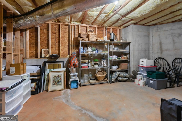 1030 Spring Lake Dr, Bishop, GA 30621 - view of unfinished below grade area
