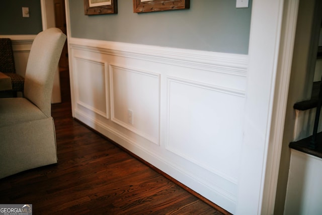 1030 Spring Lake Dr, Bishop, GA 30621 - detailed view of wainscoting, a decorative wall, and wood finished floors