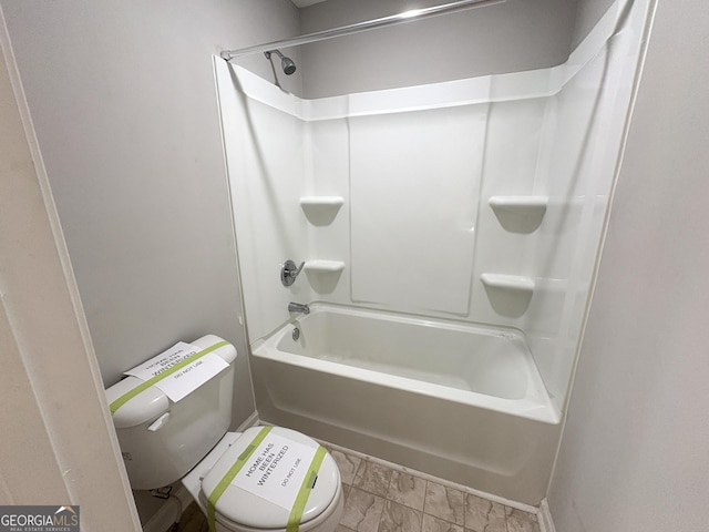 248 Webster Lake Dr, Temple, GA 30179 - bathroom with toilet and shower / washtub combination