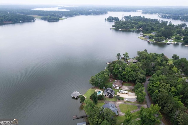 202 Jackson Rd SE, Milledgeville, GA 31061 - aerial view of property's location with a nearby body of water