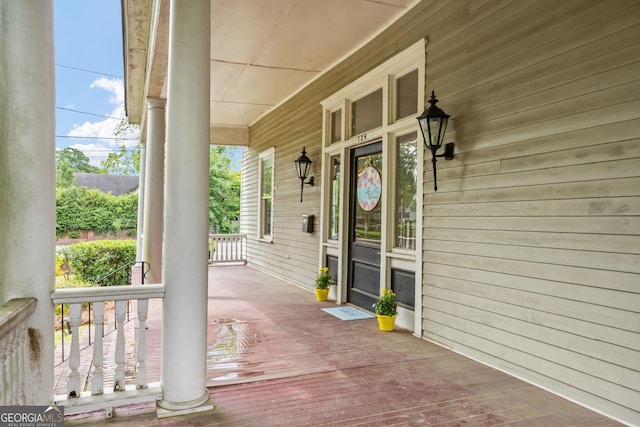 124 Hines Ter, Macon, GA 31204 - view of wooden porch