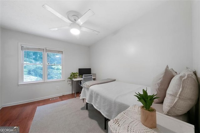 86 Kelly, Dallas, GA 30157 - bedroom with wood finished floors and ceiling fan