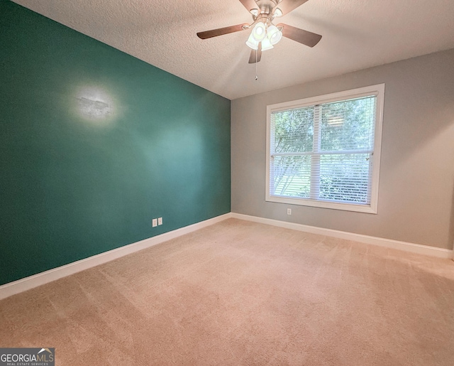 152 Huron Loop, Brunswick, GA 31523 - unfurnished room with a textured ceiling, light carpet, and a ceiling fan