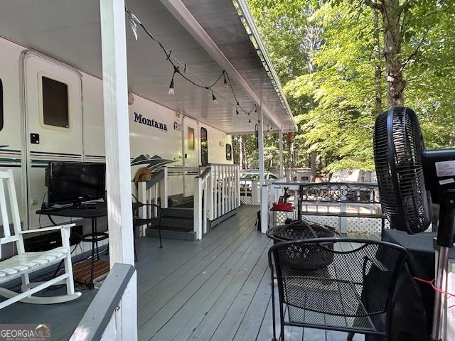 39 Terrace Cir, Cleveland, GA 30528 - view of wooden terrace