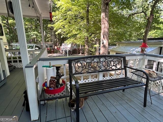 39 Terrace Cir, Cleveland, GA 30528 - view of wooden terrace