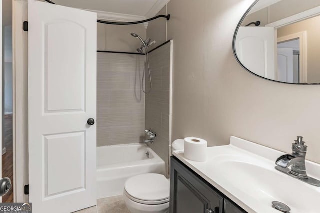1784 Treymire Ct, Stone Mountain, GA 30088 - bathroom with vanity and bathing tub / shower combination