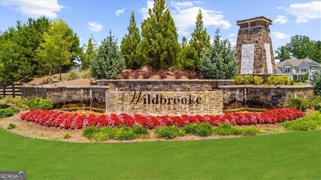 349 Garnet Dr, Acworth, GA 30101 - community sign with a yard