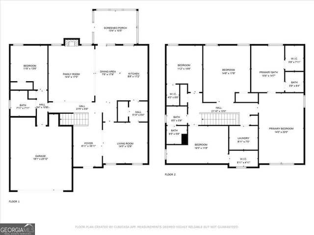 349 Garnet Dr, Acworth, GA 30101 - view of floor plan / room layout
