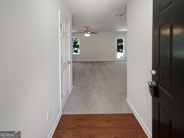 651 Walnut Woods Dr, Braselton, GA 30517 - hall featuring baseboards and carpet