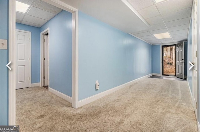 4352 Treeline Way, Douglasville, GA 30135 - unfurnished room with a paneled ceiling and carpet flooring