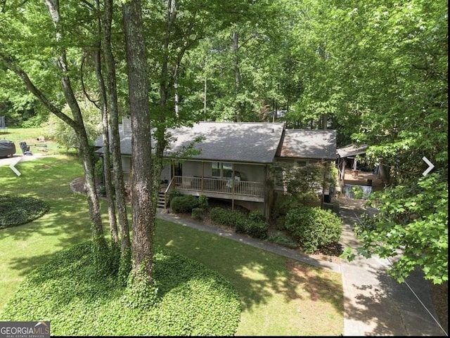 4352 Treeline Way, Douglasville, GA 30135 - view of front of home featuring a front lawn and stairs