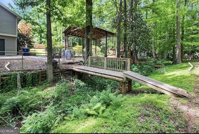 4352 Treeline Way, Douglasville, GA 30135 - view of wooden terrace