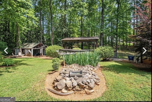 4352 Treeline Way, Douglasville, GA 30135 - view of yard featuring an outdoor structure