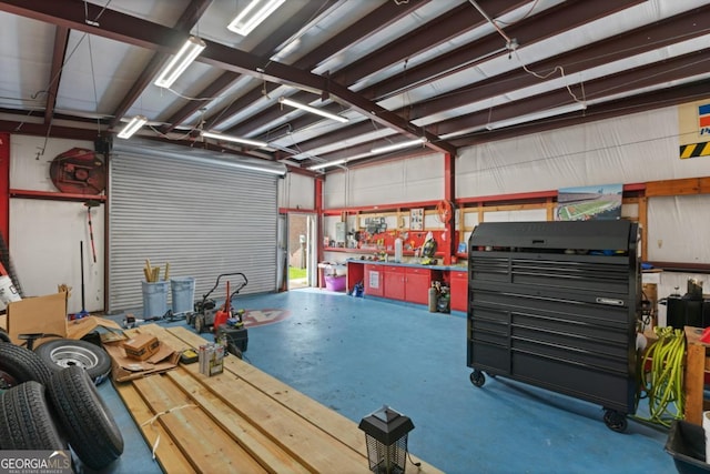 310 Ridge Rd, Kingsland, GA 31548 - garage with a workshop area