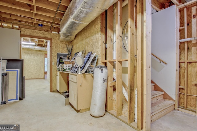 351 Weldon Rd, Palmetto, GA 30268 - unfinished basement featuring stairs