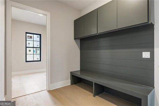 15792 Thompson Rd, Milton, GA 30004 - mudroom featuring baseboards and light wood finished floors