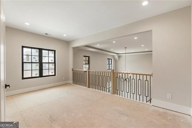 15792 Thompson Rd, Milton, GA 30004 - spare room with recessed lighting and baseboards