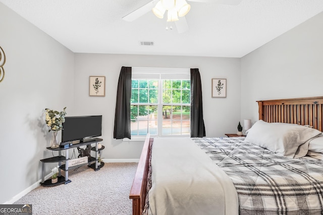 106 Big Cotton Trl, Mcdonough, GA 30252 - carpeted bedroom with baseboards and ceiling fan