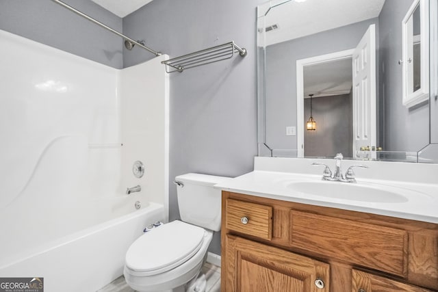 106 Big Cotton Trl, Mcdonough, GA 30252 - bathroom featuring shower / tub combination and vanity