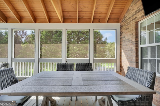 106 Big Cotton Trl, Mcdonough, GA 30252 - sunroom with outdoor dining space and plenty of natural light