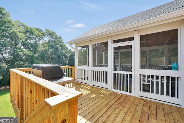 106 Big Cotton Trl, Mcdonough, GA 30252 - deck with a sunroom