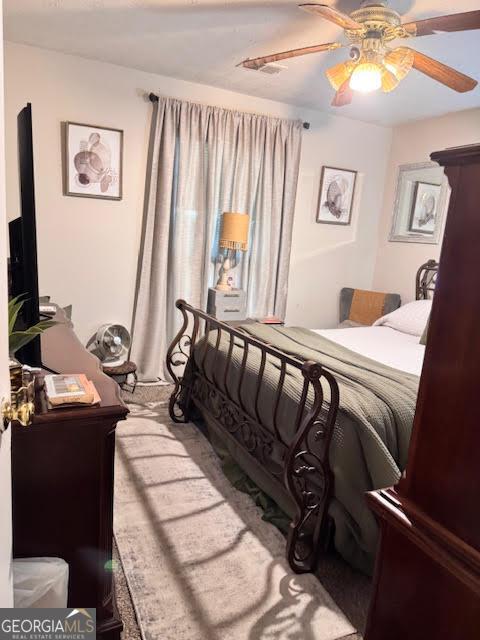 791 Bristol Way, Lithonia, GA 30058 - bedroom with ceiling fan